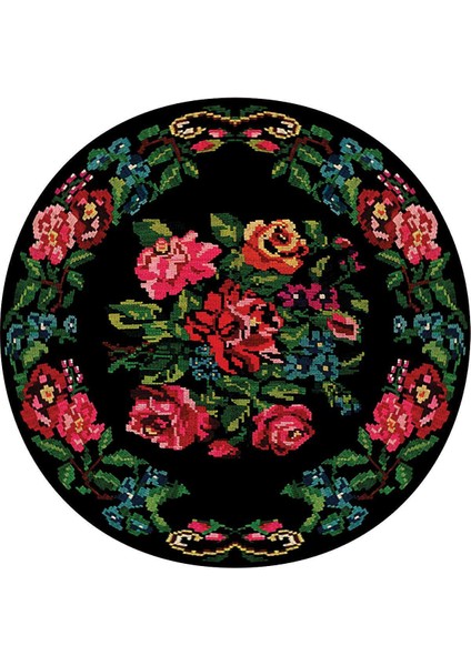 Dijital Baskılı Kaymaz Taban Yıkanabilir Yuvarlak Salon Halısı Koridor Halısı Paspas NDY-HY-1440 fiyatları