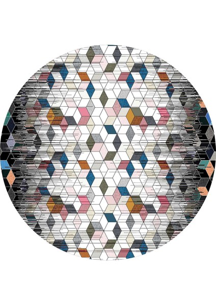 Dijital Baskılı Kaymaz Taban Yıkanabilir Yuvarlak Salon Halısı Koridor Halısı Paspas NDY-HT-1406 fiyatları