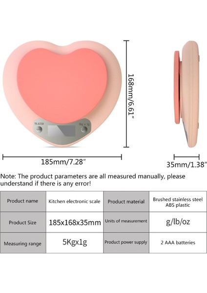 Çok Fonksiyonlu Mutfak Gıda Terazisi Dijital Tartı - Pembe (Yurt Dışından) fırsatları