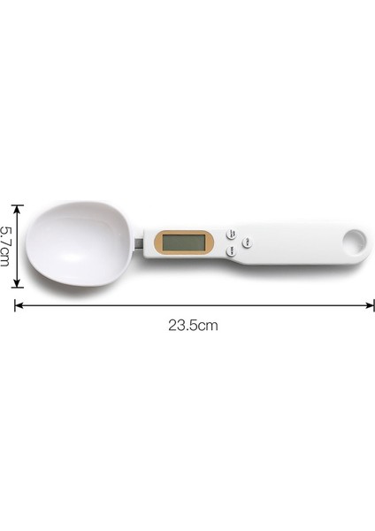 Mutfak Terazisi 500G 0.1g LCD Ekran Dijital Tartı Kaşığı - Beyaz (Yurt Dışından) modelleri