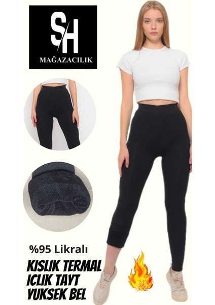 Dayanıklı Toparlayıcı Yünlü Termal Unisex Içi Peluşlu Tayt