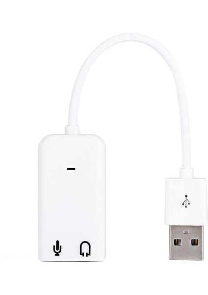 Harici Kablolu 7.1 USB Ses Kartı 3.5mm Mikrofon Çevirici Dönüştürücü Adaptör