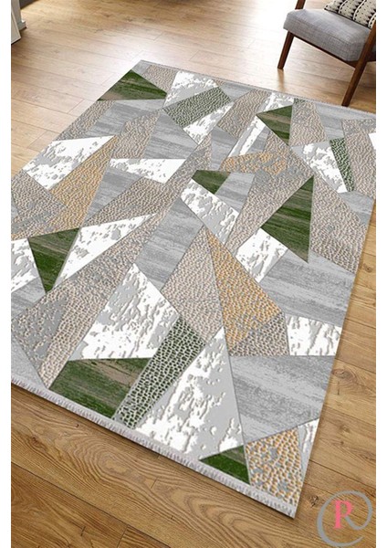 Ipek Halı Allures 12108 Yeşil Modern Salon Halısı