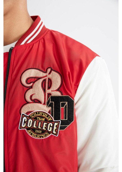 Oversize Fit Kolej Yaka Bomber Mont Y5984AZ22AU