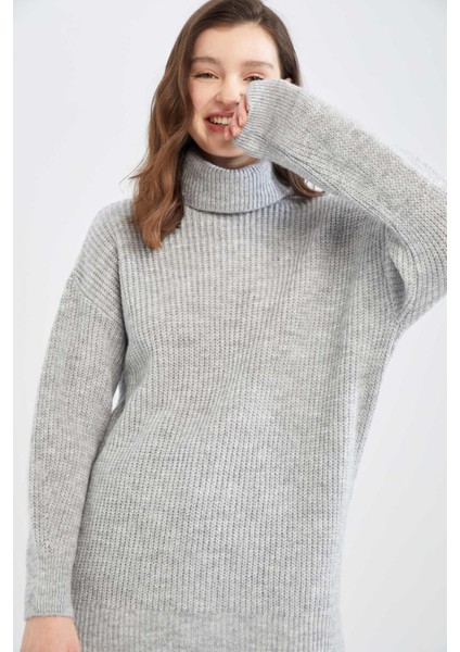 Oversize Fit Balıkçı Yaka Tunik J2247AZ22WN fırsatları