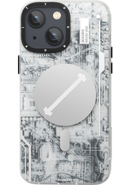 Apple iPhone 14 Plus Kılıf Magsafe Şarj Özellikli Youngkit Technology Serisi Kapak