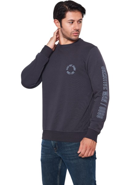 Keep Out 5007 Bisiklet Yaka Regular Fit Erkek Sweatshirt