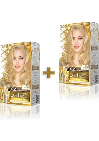 Golden Beauty 10.0 Sedef Sarısı Set Boya