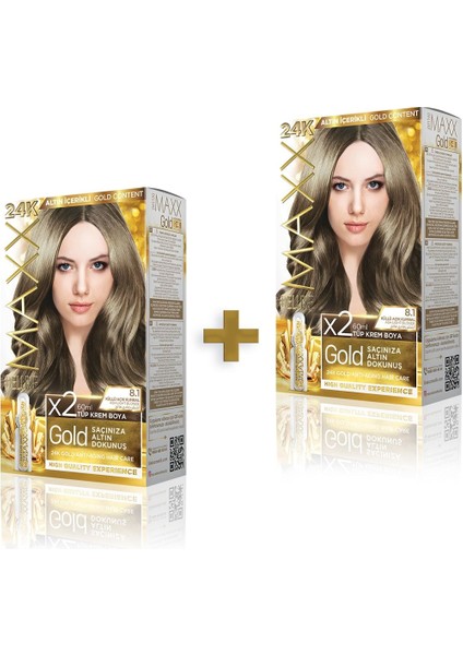 Golden Beauty 8.1 Küllü Açık Kumral Set Boya