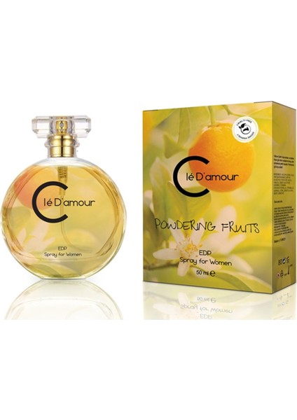 Cle D'amour Powdering Fruits (Oryantal) Women - 3 Lü Kadın Parfüm Seti 50 ml - Vegan fiyatları