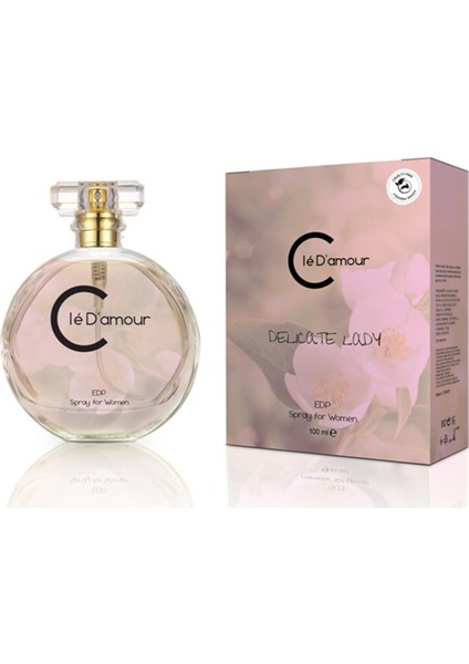 Cle D'amour Delicate Lady (Çiçeksi) Women - 3 Lü Kadın Parfüm Seti 100 ml - Vegan