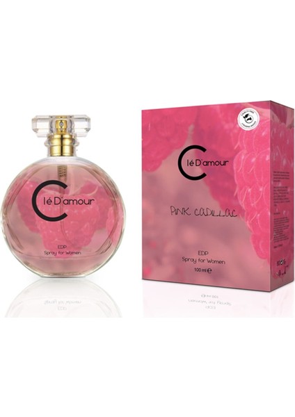 Cle D'amour Pink Cadillac + Powerful Scent - 2 Li Kadın Erkek Parfüm Seti 100 ml - Vegan