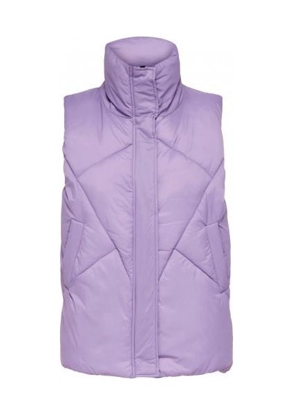 Markasız Only 15260039 2 Cep Hakım Yaka Fermuarlı Cıtcıtlı Sısme Yelek