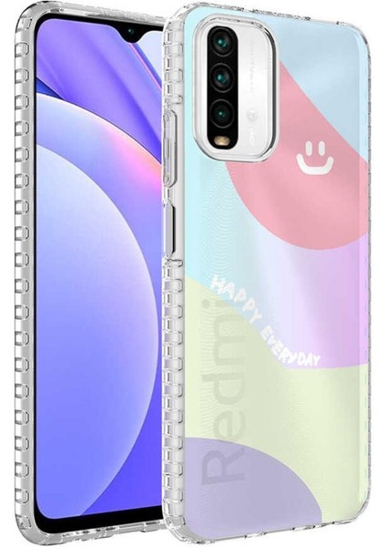 Xiaomi Redmi Note 10S Kılıf Airbag Kenarlı Renkli Desenli Elegans