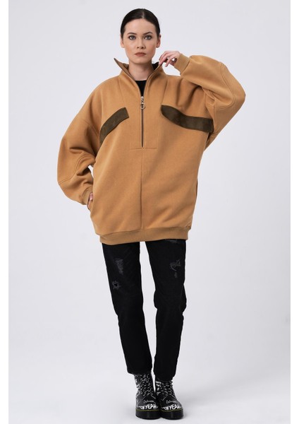 Alexander Gardi Süs Cepli Oversize Sweatshirt B22-398A