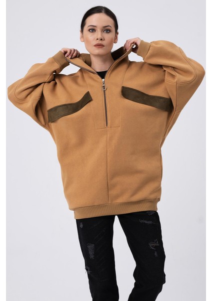 Alexander Gardi Süs Cepli Oversize Sweatshirt B22-398A