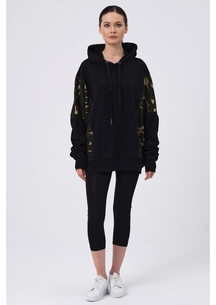 Kapüşonlu Oversize Sweatshirt