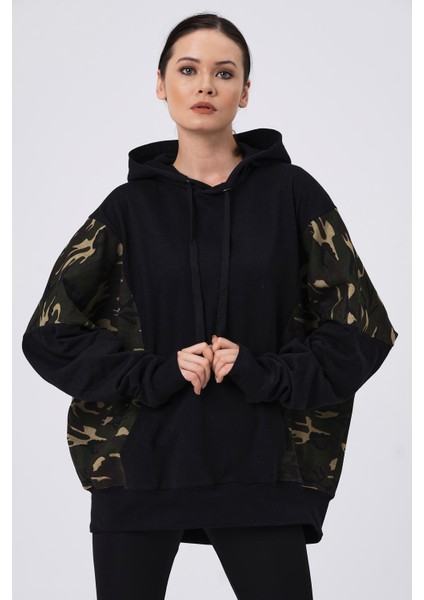 Kapüşonlu Oversize Sweatshirt