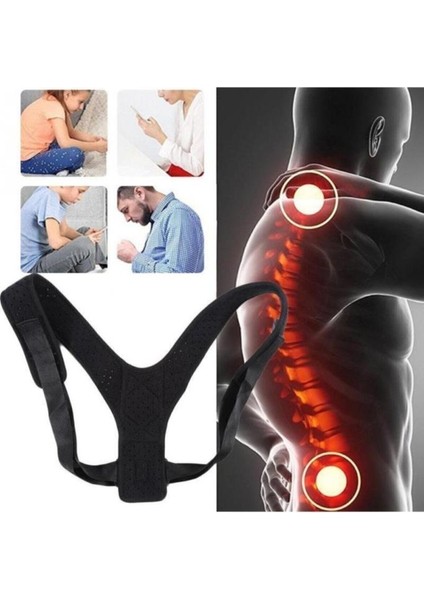 Dik Durmak Için Ortopedik Kambur Dik Durus Bel Sırt Omuz Korsesi