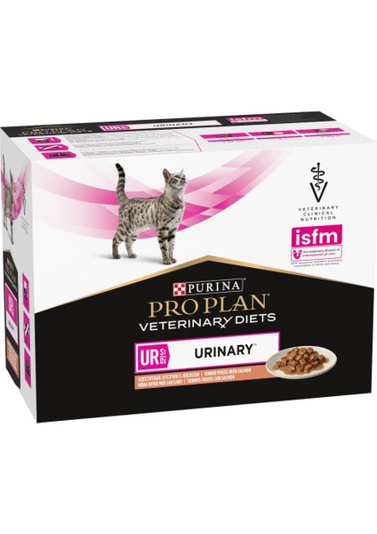 Purina Pro Plan Veterinary Diets Cat Ur Urinary Salmon | Wet (Sachet) 10 x 85 G