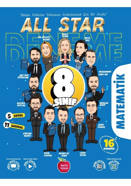 8. Sınıf All Star Matematik Deneme Sınavı Yeni