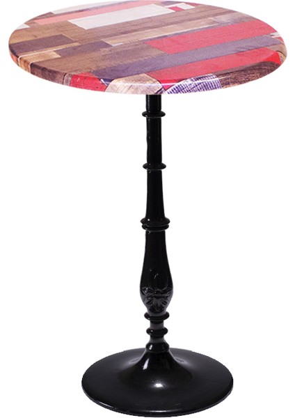 Bistro Döküm Masa (ÇIPA-6006 Werzalit Yuvarlak Q60) - Redwood