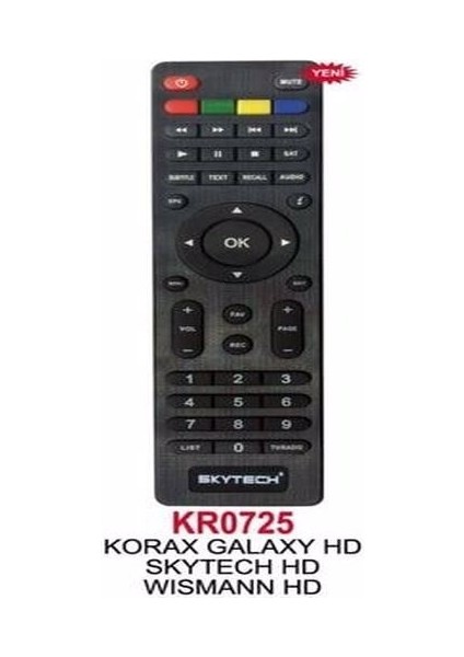 Uydu Kumandası Korax Galaxy Hd Uydu Kumandası KR0725 fiyatları