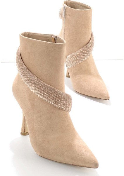 Bej Süet Kadın Bot & Bootie K02229008502