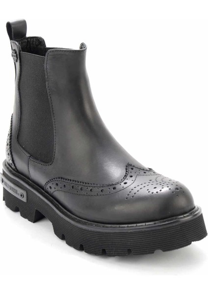 Black Deri Kadın Bot & Bootie HD0777057203 modelleri