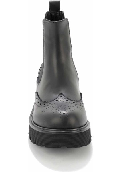 Black Deri Kadın Bot & Bootie HD0777057203 fırsatları
