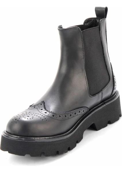 Black Deri Kadın Bot & Bootie HD0777057203 indirimleri
