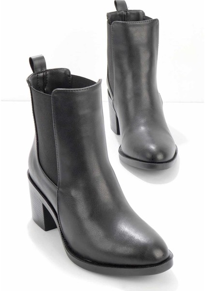 Siyah Kadın Bot & Bootie K02826011209
