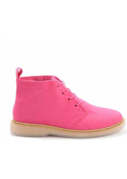 Fuşya Süet Kadın Bot & Bootie K02666300902