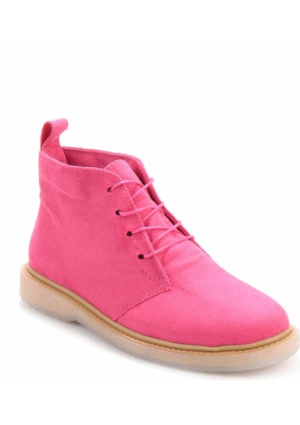 Fuşya Süet Kadın Bot & Bootie K02666300902
