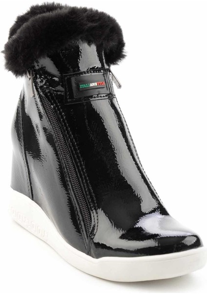 Siyah Rugan Kadın Bot & Bootie K02628020608 modelleri