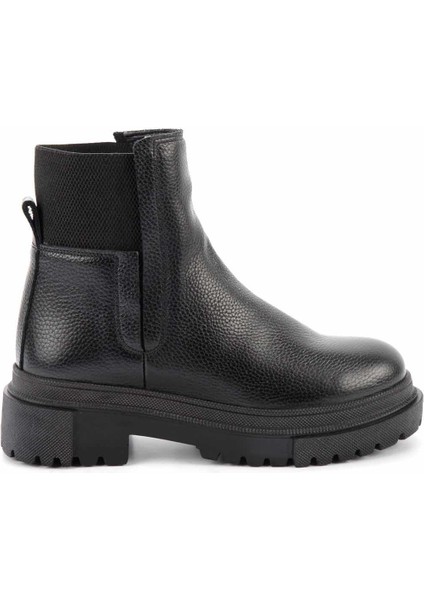 Siyah Deri Kadın Bot & Bootie K02724300003 fiyatları