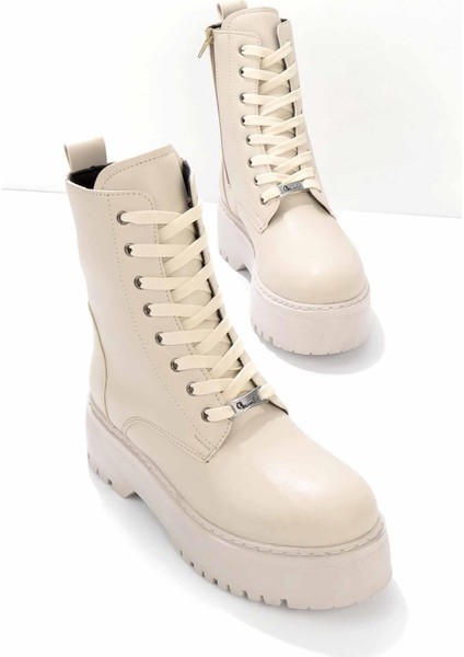 Bej Kadın Bot & Bootie K02769018509