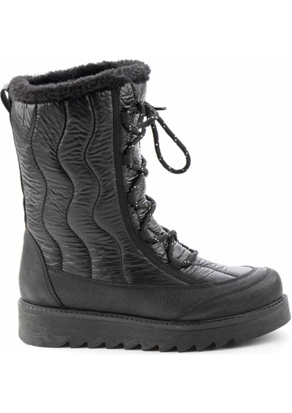 Siyah Paraşüt Kadın Bot & Bootie K02102270067