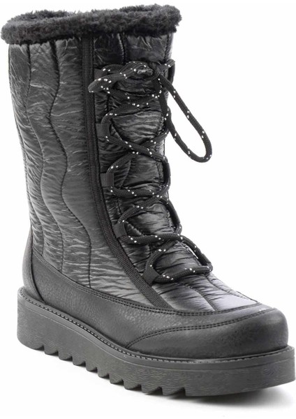 Siyah Paraşüt Kadın Bot & Bootie K02102270067
