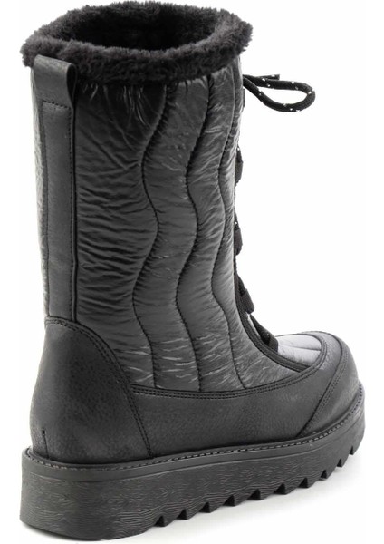 Siyah Paraşüt Kadın Bot & Bootie K02102270067