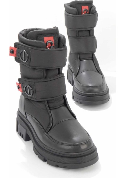 Siyah Siyah Kadın Bot & Bootie K02724988809
