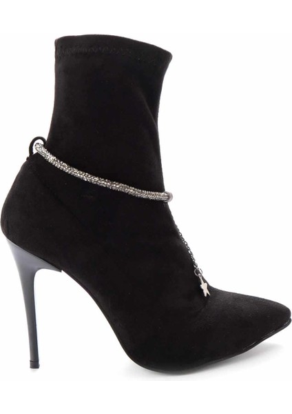 Siyah Platin Süet Kadın Bot & Bootie K02575211702 modelleri