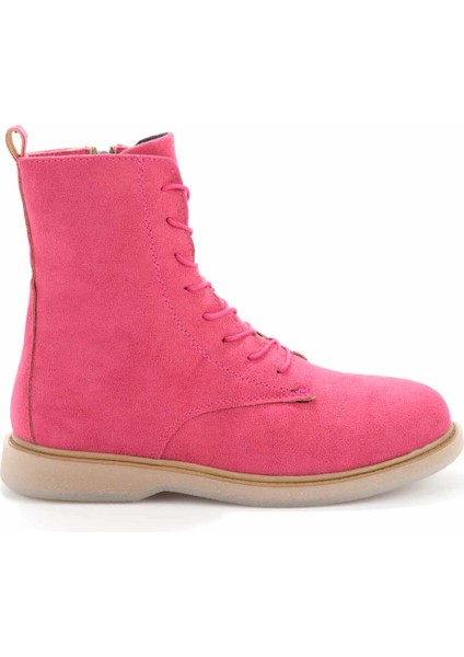 Fuşya Süet Kadın Bot & Bootie K02116010502