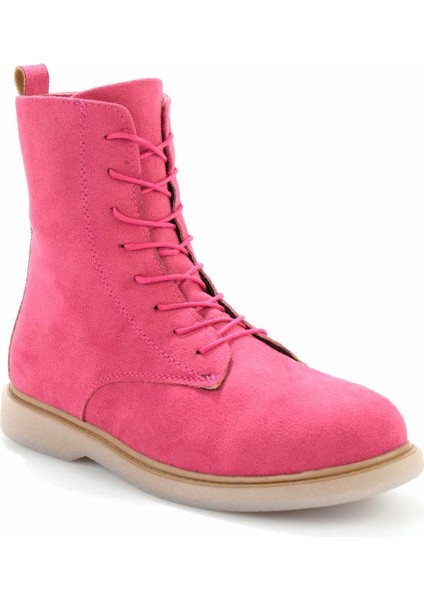 Fuşya Süet Kadın Bot & Bootie K02116010502