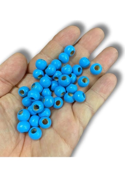 10 mm Bebek Mavi Ahşap Boncuk -200 Adet fiyatları