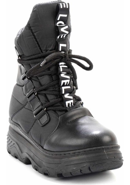 Siyah Paraşüt Kadın Bot & Bootie K02243066667