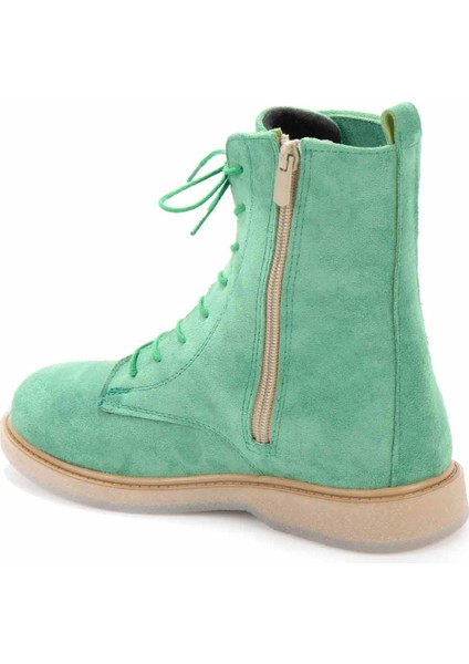 Yeşil Süet Kadın Bot & Bootie K02116010502 fırsatları