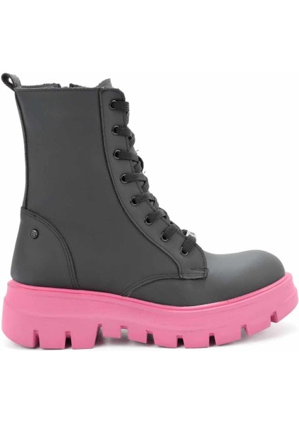 Mat Siyah Fuşya Kadın Bot & Bootie K02538014409 fiyatları