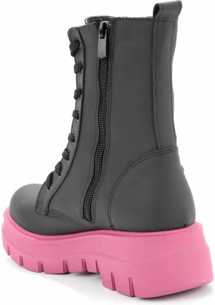 Mat Siyah Fuşya Kadın Bot & Bootie K02538014409 fırsatları