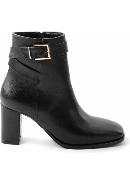 Siyah Kırışık Kadın Bot & Bootie K02189090509 fiyatları